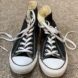 Black High-Top Converse Sneakers